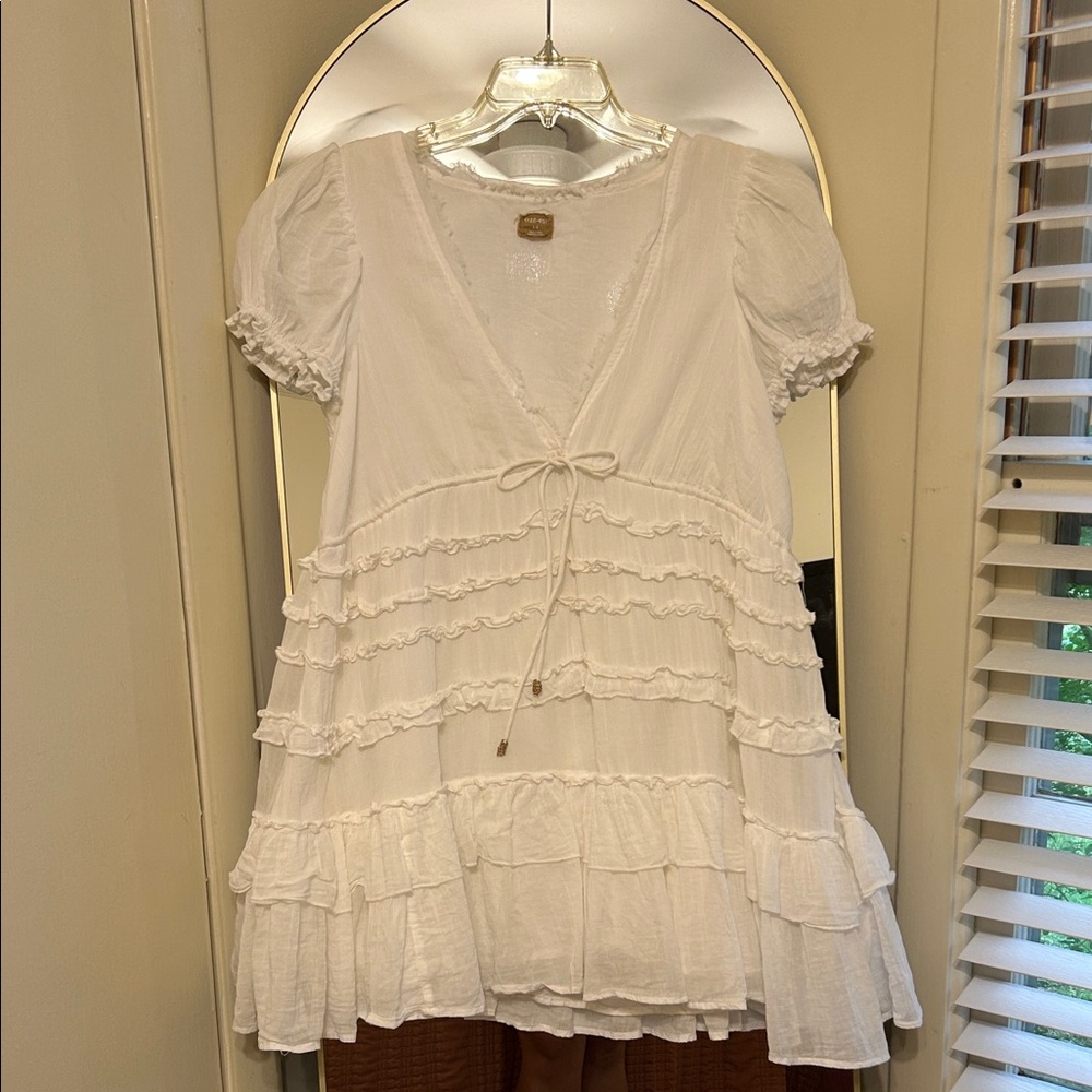 Free People White Mini Dress